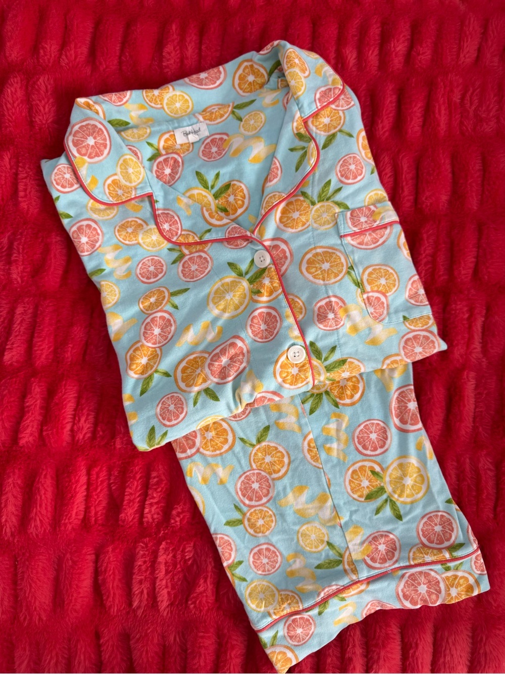 BedHead Light Blue Citrus Pajama Set